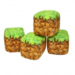 Подушка "Блок земли" Minecraft 10x10 см