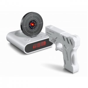 Будильник с мишенью и лазерным пистолетом «Меткий стрелок»