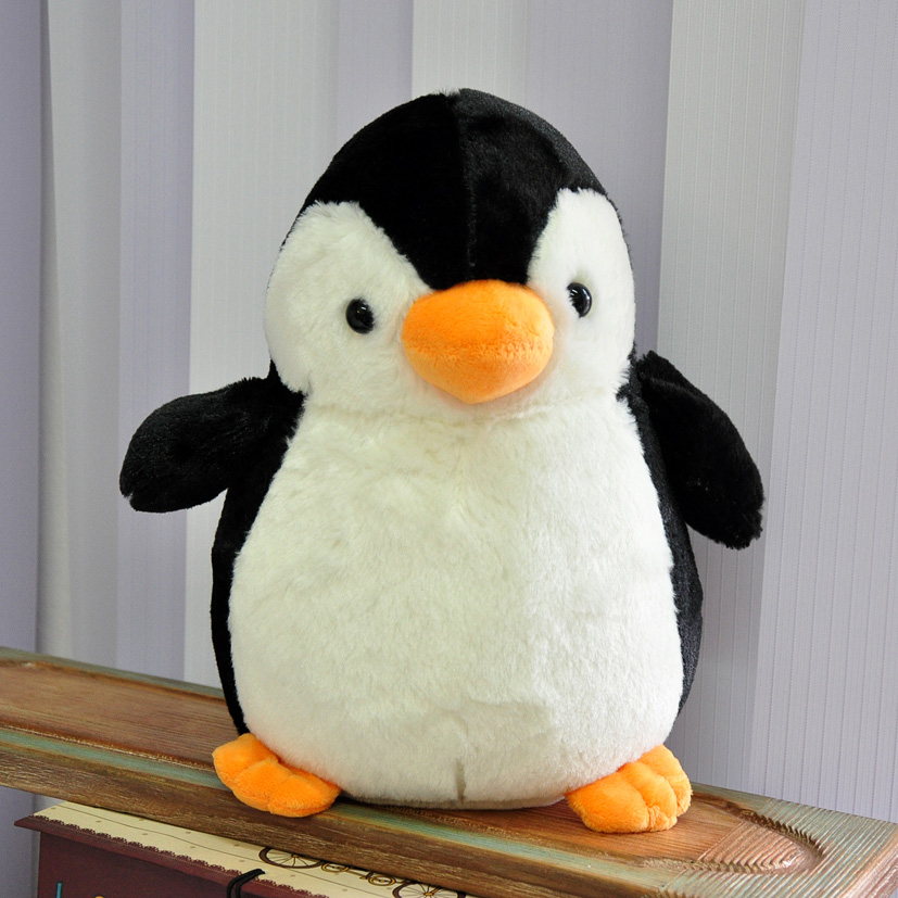 Мягкая игрушка "Пингвин" с оранжевыми лапками 28 см.