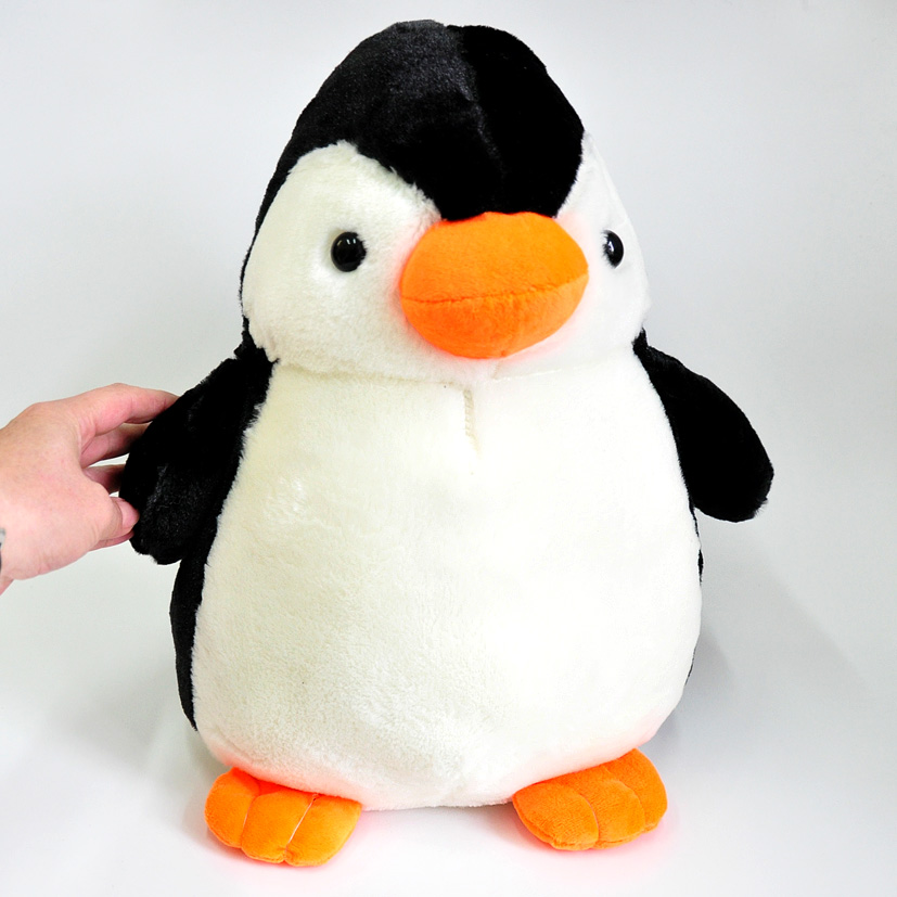 Мягкая игрушка "Пингвин" с оранжевыми лапками 38 см.