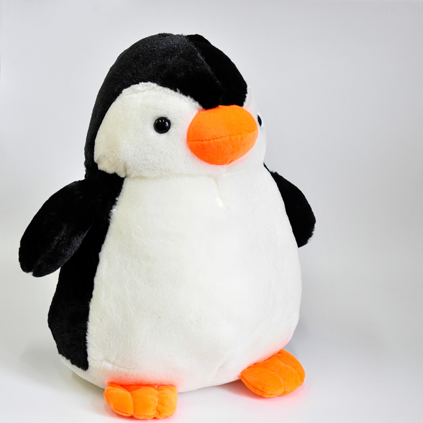 Мягкая игрушка "Пингвин" с оранжевыми лапками 38 см.