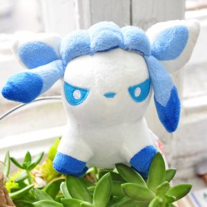 Мягкая игрушка Покемон Гласеон/Pokemon Glaceon 13 см