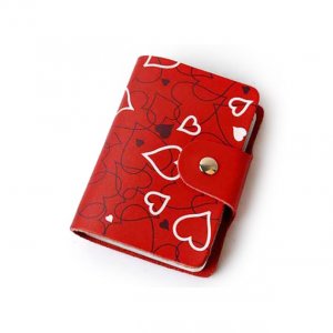Органайзер для карточек Zodiac Hearts series, красный