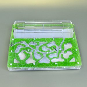 Муравьиная ферма-формикарий "Стандарт" 15 мм + гипс Зеленый лист