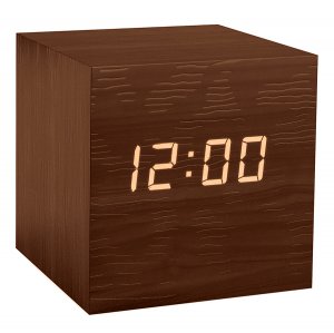 Будильник Cubo коричневый