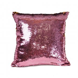 Наволочка с пайетками Pink-Gold