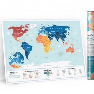 Скретч карта мира Travel Map Holiday LAGOON World
