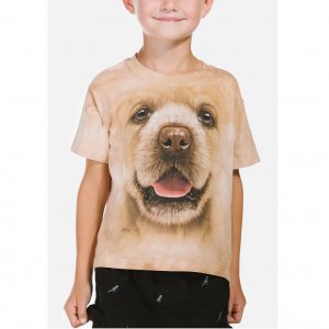 Детская футболка Big Face Golden Retriever Puppy