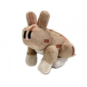 Плюшевый Кролик Minecraft серо-коричневый 14 см