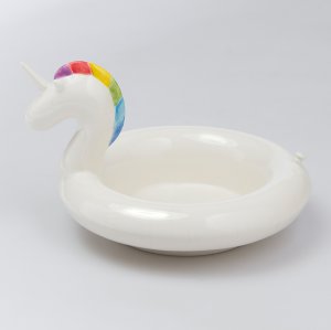 Миска сервировочная керамическая Floatie Unicorn