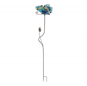 Штекер садовый Glass Butterfly 75 см голубой