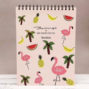 Скетчбук "Flamingo" pink