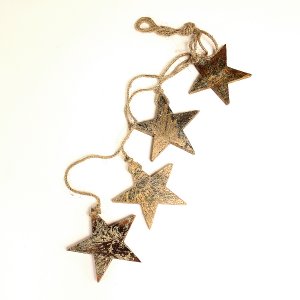 Гирлянда подвесная Golden Stars, 4 шт.