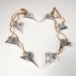 Гирлянда подвесная Snow Hearts, 4 шт.