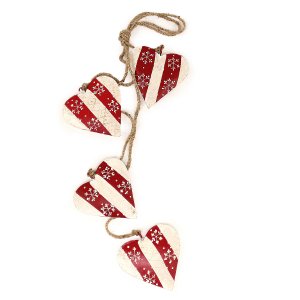 Гирлянда подвесная Christmas Hearts, 4 шт.