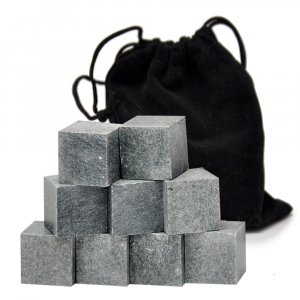 Камни для виски ZAP Whiskey Stones, 9 шт в бархатном мешочке