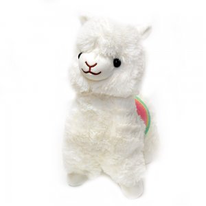 Мягкая игрушка "Альпака Fluffy" 35 см белая