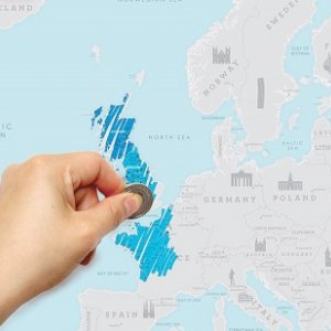 Карта путешественника Scratch Европа