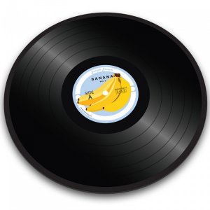 Доска для резки Banana vinyl record